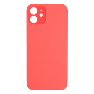 Back Glass Compatible for iPhone 12 (Large Camera Hole) (Aftermarket) - Red